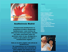 Tablet Screenshot of anatheoresismadrid.com